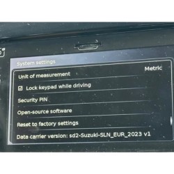 Paquete de actualización de navegación Suzuki SLDA Mapas, firmware y radares