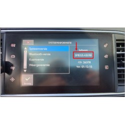 Mise à jour de navigation Peugeot Connect Nav+ WIPNav+ RT6 SMEG Europe 2023 V119