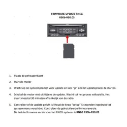 Citroën Peugeot MyWay / Wip Nav Rneg Actualización Firmware Tarjeta SD R50