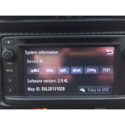 ACTUALIZACIÓN DEL MAPA DE NAVEGACIÓN TOYOTA TOUCH 1 USB EUROPA 2025